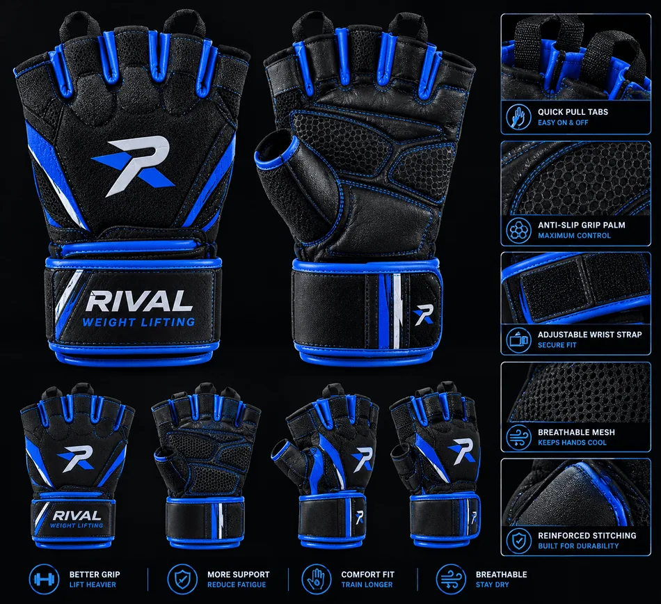 Custom Weight Lifting Gloves - Gloves by ProXen Apparel