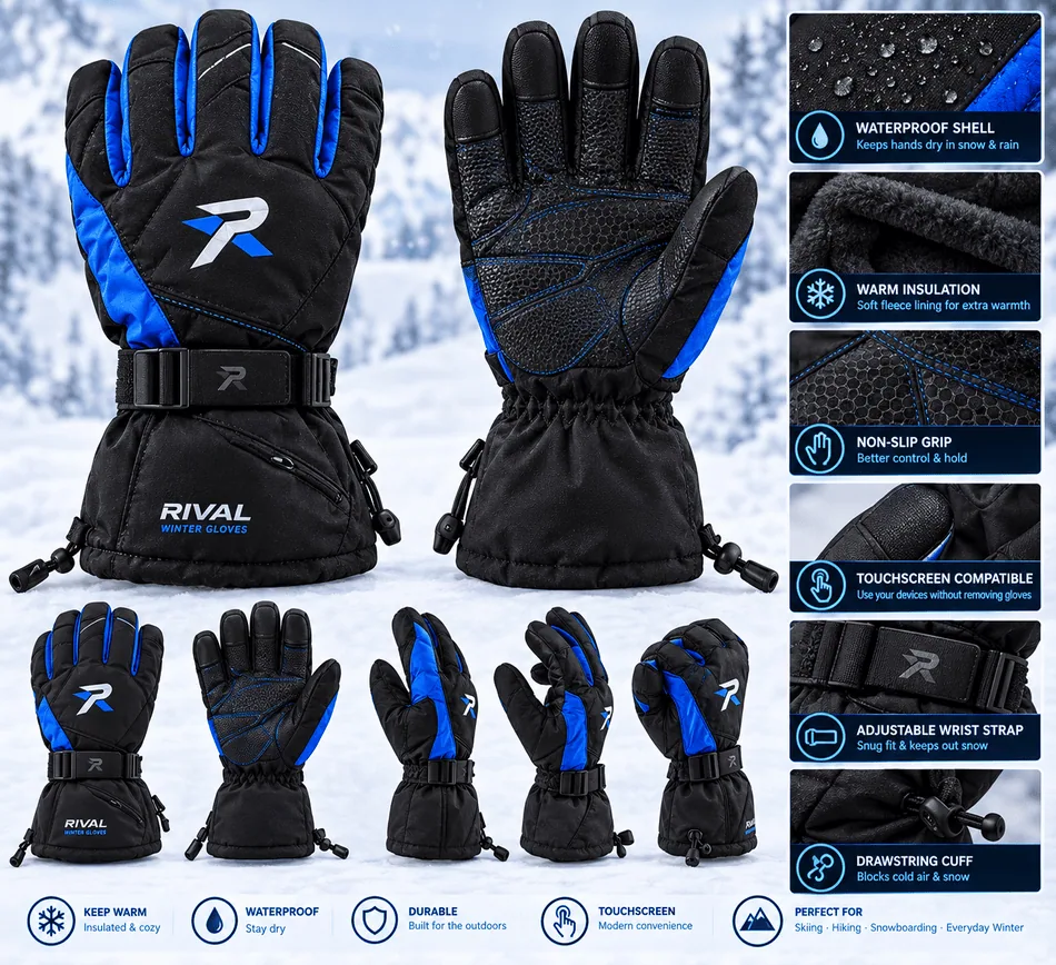 Custom Winter Gloves - Gloves by ProXen Apparel