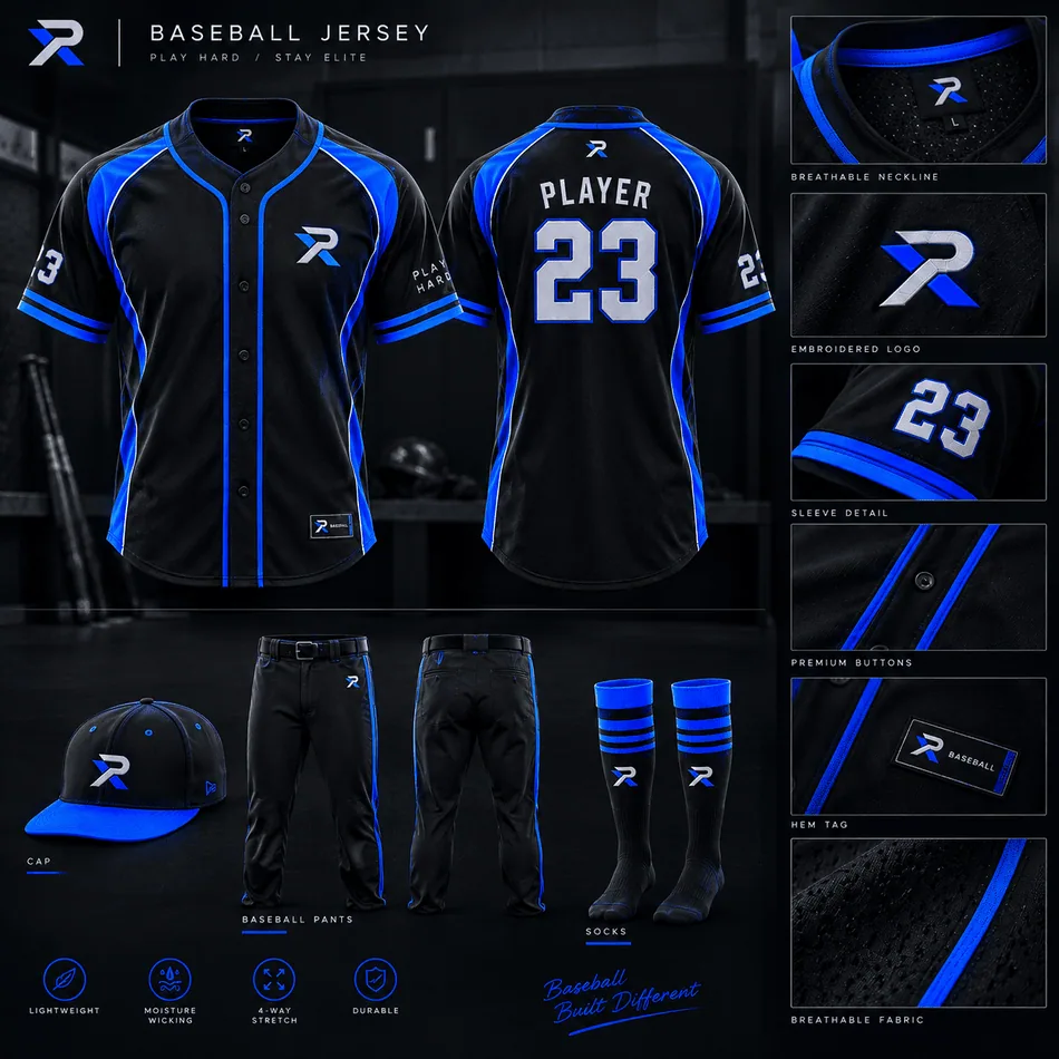Custom Baseball Jersey - Sports Wear by ProXen Apparel