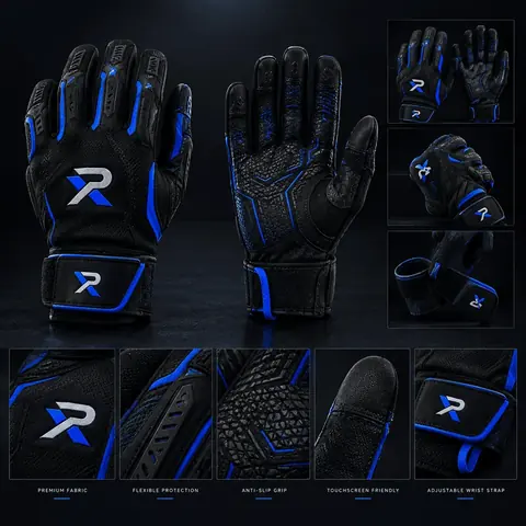 Custom Football Gloves: Grip Gloves in Team Colors