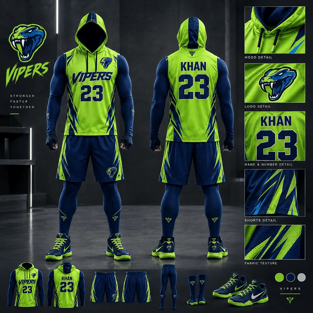 Custom sportswear production at ProXen Apparel factory in Sialkot, Pakistan