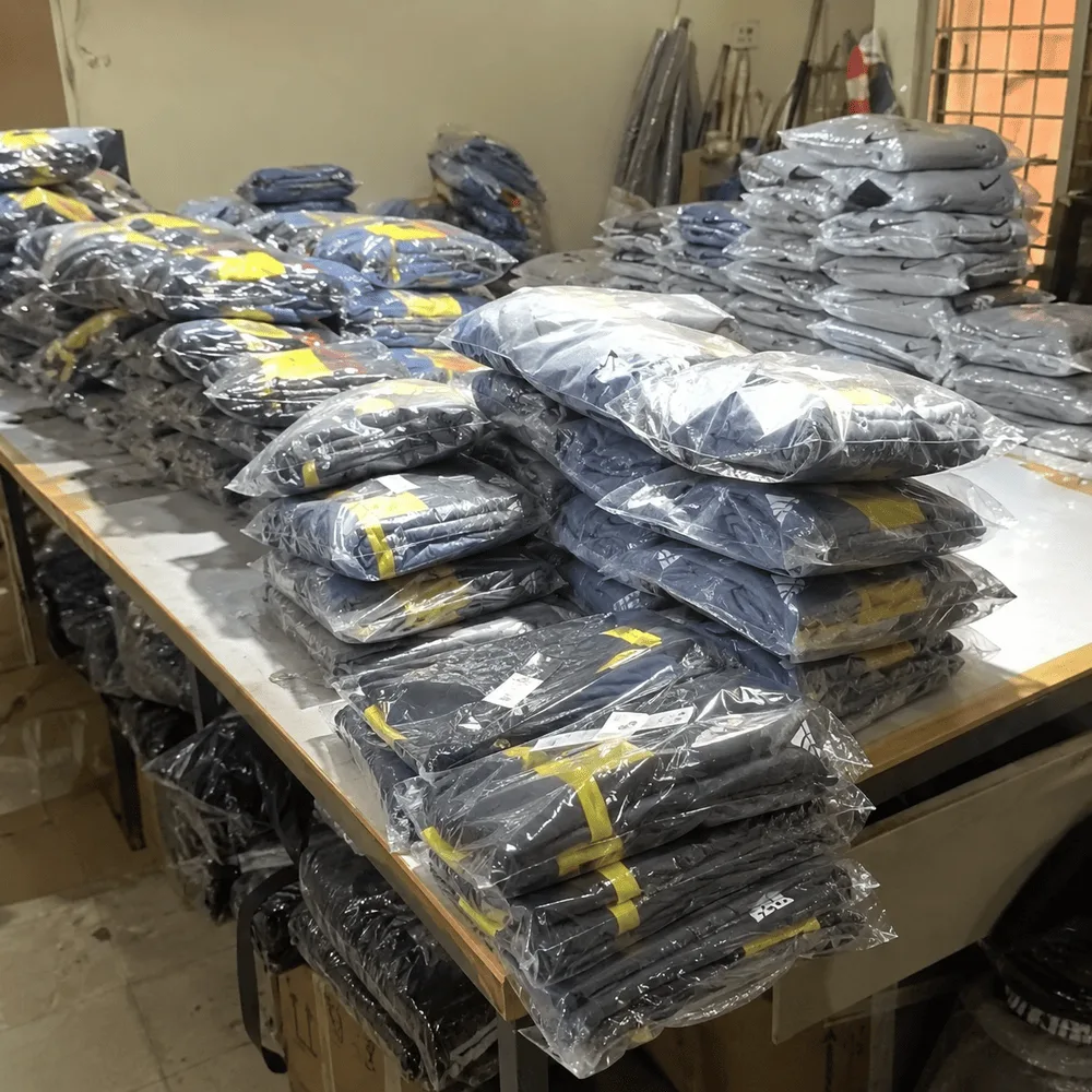Custom sportswear production at ProXen Apparel factory in Sialkot, Pakistan